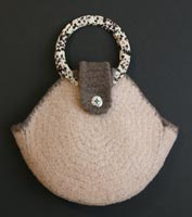 Felted-in-the-Round handbag photo